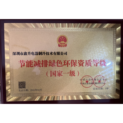 节能减排绿色环保资质等级
